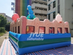 屋外の膨張可能な楽しい都市の巨大なインフレータブル遊び場