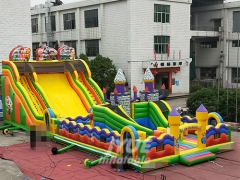 人気のインフレータブル楽しい都市遊園地ホット販売