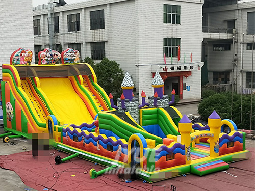 人気のインフレータブル楽しい都市遊園地ホット販売