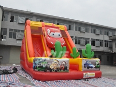 インフレータブルスライド子供インフレータブルクレイジーカースライド