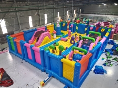 Giant Inflatable Castle Park Outdoor Inflatable Amusement Park Inflatable Fun City for Theme Park