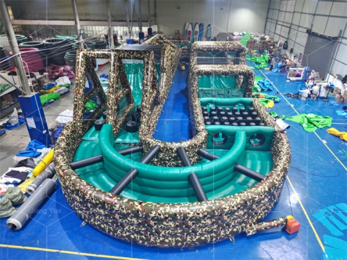 Factory Good Price Customizable Commercial Giant Outdoor Obstacle Course Equipment Inflatable Obstacle Course