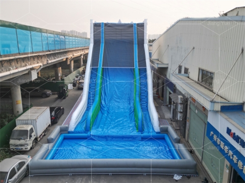 20m Long Giant Inflatable Screamer Water Park Slide Customized Inflatable Hippo Water Sldie
