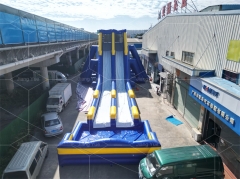 Big Outdoor Inflatable Hippo Water Long Slide for Beach Playground Park