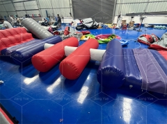 Outdoor Inflatables Water Pool Park Inflatable Run Course Floating Island Game