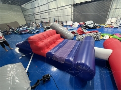 Outdoor Inflatables Water Pool Park Inflatable Run Course Floating Island Game