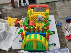 Commercial Grade Kids Structures Gonflables Bouncing Castles Combo Jumping Commercial Inflatable Obstacle Course