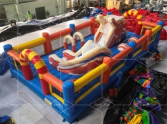 Fun World Outdoor Inflatable Play Park for Kids PVC Tarpaulin Funcity Bouncy House