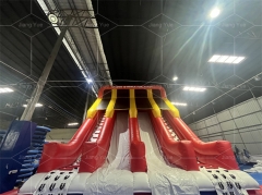 High Quality Portable Inflatable Colorful Water Slide for Kids Above Ground Water Park With Swimming Pool on Sale