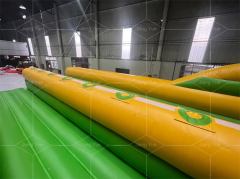Commercial Inflatable Bungee Jumping Run Sport Games Durable Two Lane Inflatable Runway Competitive Race