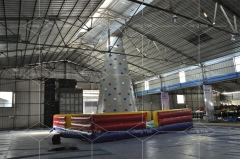 Outdoor Party Rentals Giant Inflatable Games Kids Inflatable Rock Climbing Wall for Sale