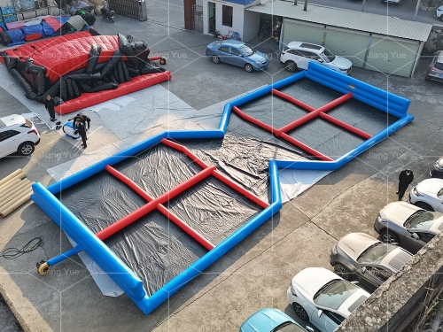 Outdoor Inflatable Zorb Ball Track Hamster Ball Race Track for Adult Game