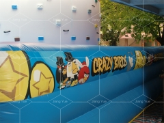 Factory Direct Sale Good Quality Angry Birds Inflatable Climbing Wall