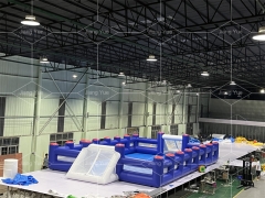 Customized Portable Inflatable Human Foosball Field Inflate Soccer Field Court