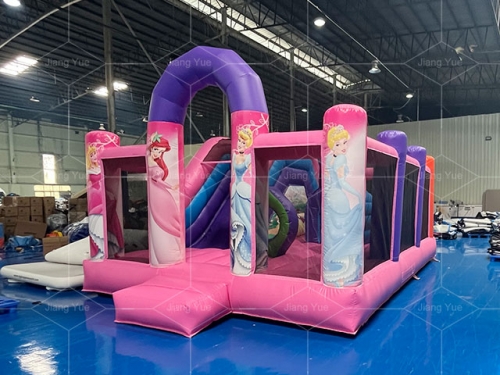Barbii Girls Party Jumping Castle Slide Game Inflatable Bouncer Pink Bounce House for Sale