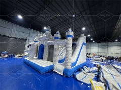 Polar Bear Inflatable Castle With Slide Inside Safety Inflatable Bouncer Moon Bounce for Commercial Usage