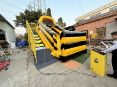 Interactive Playground Bounce House Ninja Warped Wall Inflatable Warrior Obstacle Course for Sale