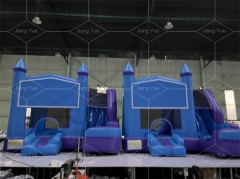 New Design Blue Bouncer Playhouse Outdoor Inflatable Bounce Jumping Castle With Slide