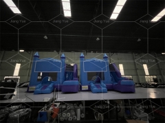 New Design Blue Bouncer Playhouse Outdoor Inflatable Bounce Jumping Castle With Slide