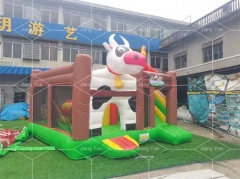 Hot Sale Cow Jumping Bouncy Castle Outdoor Games Inflatable House for Kids Party