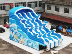 Wave Inflatable Slide For Above Ground Pool