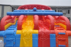 Sea World Inflatable Water Slide Into Pool