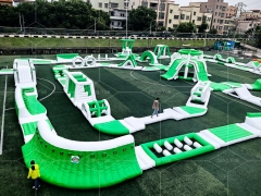 New Design Floating Aqua Park Pool Track Inflatable Obstacle Course