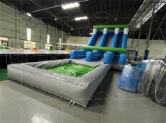 Jiang Yue Commercial PVC Inflatable Water Slide Pool Backyard Indoor/Outdoor