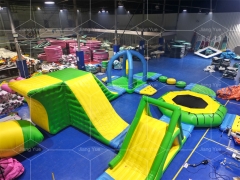 Floating Water Park Pool Fun Air Tight Inflatable Obstacle Course for Lake