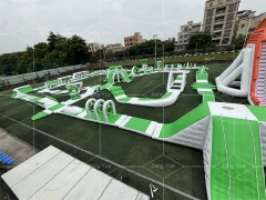 New Design Floating Aqua Park Pool Track Inflatable Obstacle Course