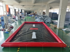 Custom Design Outdoor Big Portable Blow up Inflatable Car Wash Mat With air Pump for Outdoor