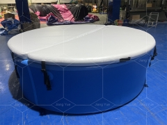 Custom Size Swimming Pool Inflatable Drop Stitch Pool With Stock Tank Pool Cover