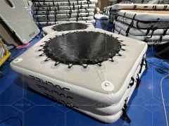 Customized Color Wood Round Water Hammock Raft For Lakes And Parties