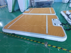 New Inflatable Water Floating Platform / Inflatable Floating Pontoon Dock Water Platform