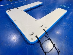 Drop stitch PVC Multifuntional Combination U Shape Inflatable Y Dock Island Floats Inflatable U Dock