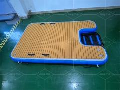 Foldable Pet Ramp Pool Float Non-Slip Dog Dock Platform Inflatable Dog Water Ramp