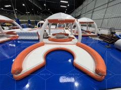 Wholesale Outdoor Inflatable Floating Island Party Bana Aquabanas Platform for Family Party