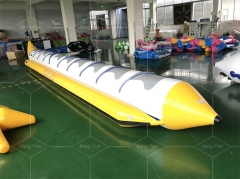 China PVC Hot Sale Fly Fish Flying Water Sport Inflatable Banana Sunscreen Boat for 10 People
