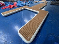 Factory Direct Price Inflatable Floating Platform Y Shape Dock for Yacht and Motorboats