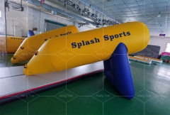 PVC Inflatable Beach Water Skiing Bananas Boat Towable Tube For Rental
