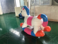 Inflatable Water Play Game sealed Inflatable pony Rocking Horse Rodeo Rocking Ride Floating Toy