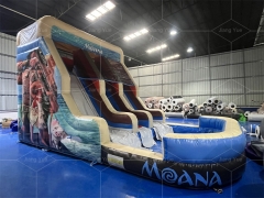Newly Moana Theme Inflatable Slide with Pool
