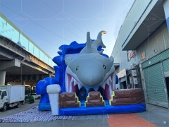 Giant Gone Fishing Shark Slide Inflatable